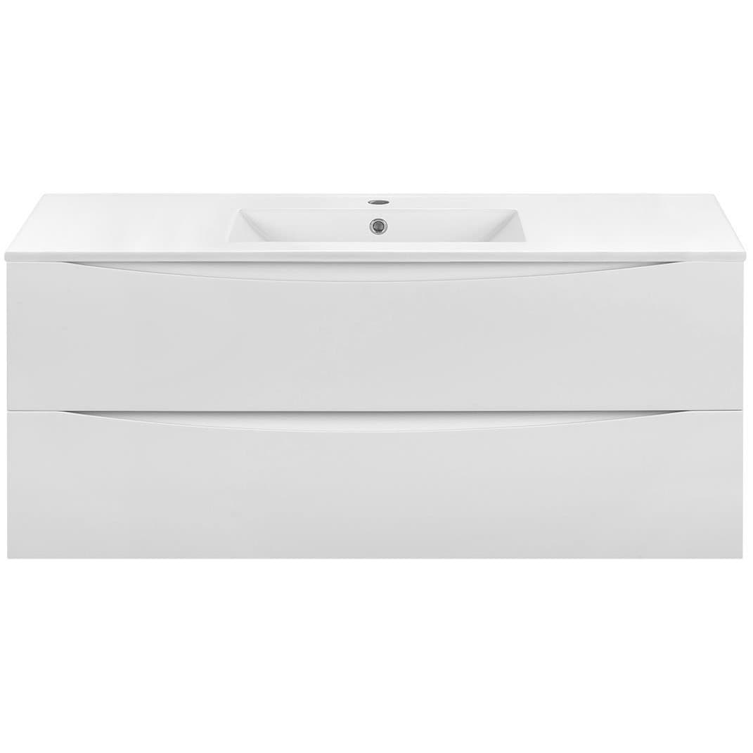База под раковину Vincea (Винчея) Mia VMC-2MC120GW подвесная 2 выкатных ящика soft close G.White