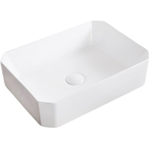 Раковина керамическая BelBagno (Бельбагно) BB1386 490х380х120 накладная, цвет белый