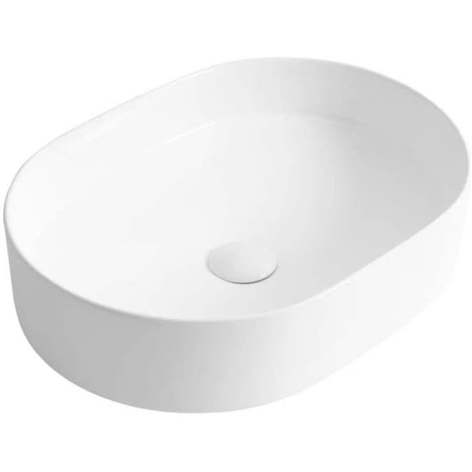 Керамическая раковина BelBagno (Бельбагно) накладная, овальная, BB1483, 500x370x135 цвет белый