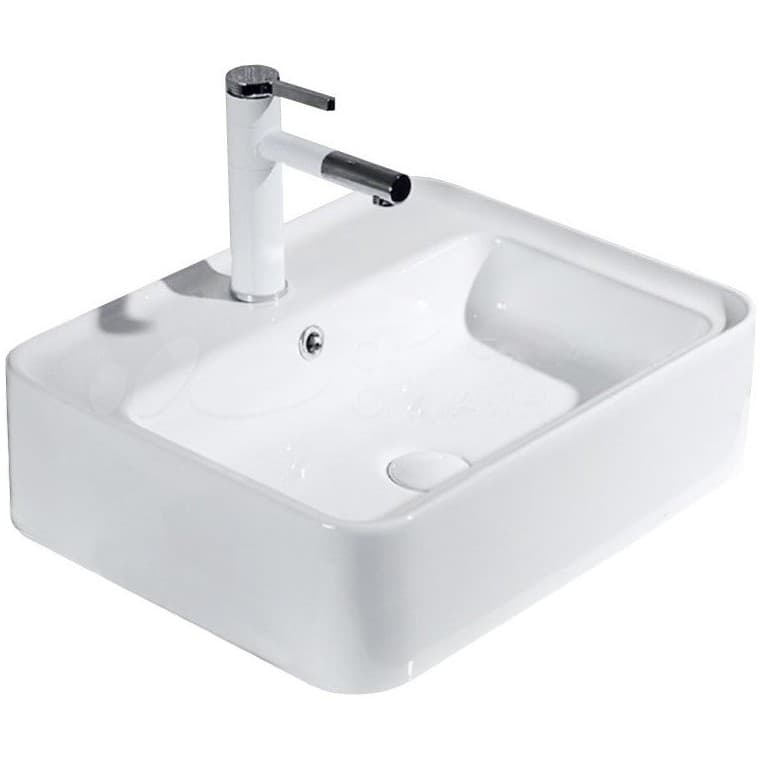 Раковина керамическая BelBagno (Бельбагно) BB1367 520х420х150 накладная, цвет белый