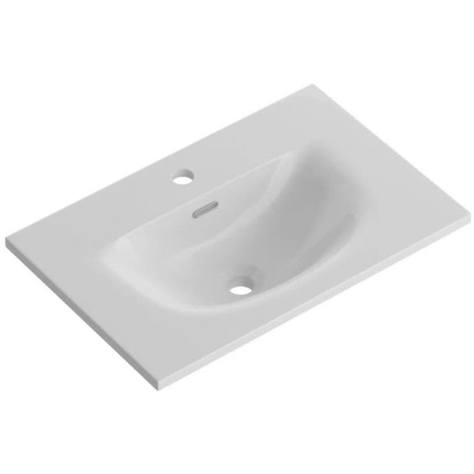 Керамическая раковина BelBagno (Бельбагно) BB-8099-3-60, 610x400x150 белый