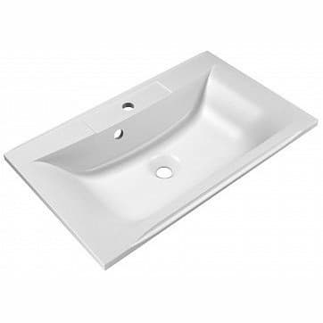 Раковина из литьевого мрамора BelBagno (Бельбагно) BB750/450-LV-MR-PR 750х450х150 Полувстраиваемая/подвесная, цвет белый
