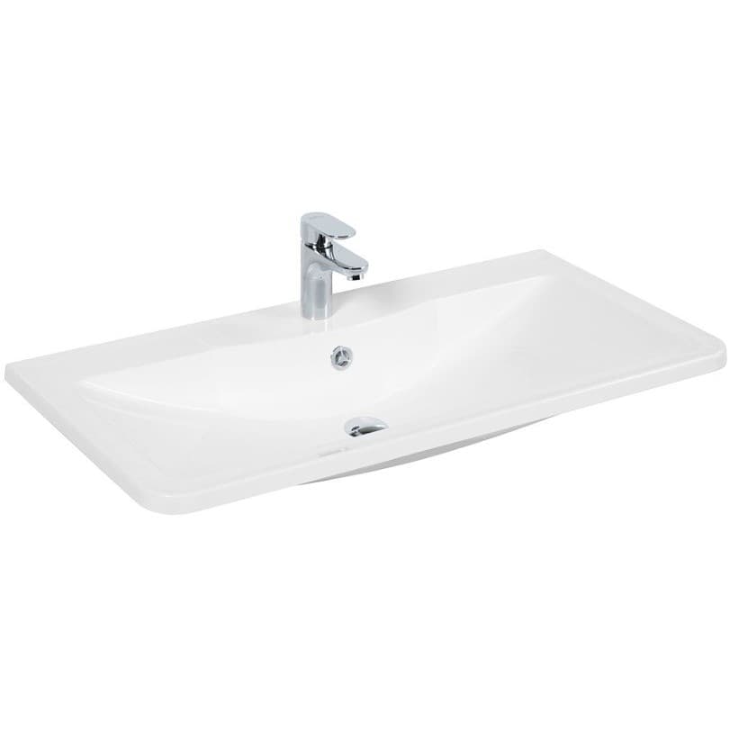 Раковина из литьевого мрамора BelBagno (Бельбагно) BB800/455-LV-MR-ALR 800х455х145 Полувстраиваемая/подвесная, цвет белый