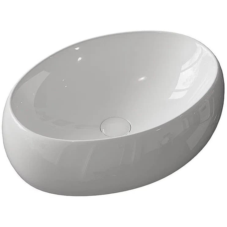 Раковина керамическая BelBagno (Бельбагно) BB1085 480х340х150 накладная, цвет белый