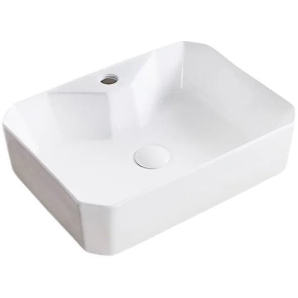 Раковина керамическая BelBagno (Бельбагно) BB1387 490х380х120 накладная, цвет белый