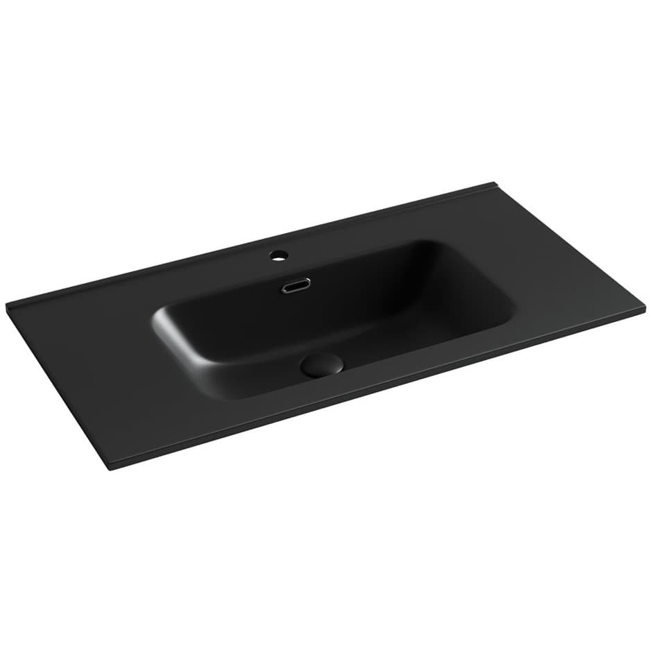Раковина Ceramicanova (Керамиканова) Element накладная 180х910х465 мм CN7002MB Черный матовый