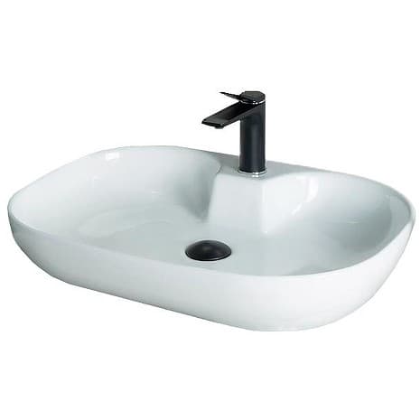 Раковина накладная Gid Lago я 61x42x12.5см, N9446b 51156, белый