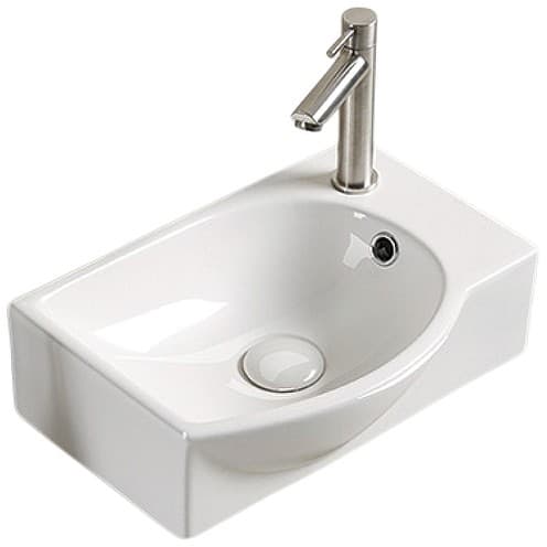 Раковина подвесная Gid Suspendido 40.5x28x14см, N9276L 61130L, белый