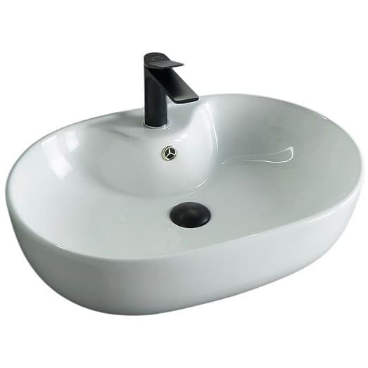 Раковина накладная Gid Lago 59x41x16см, N9163 51127, белый