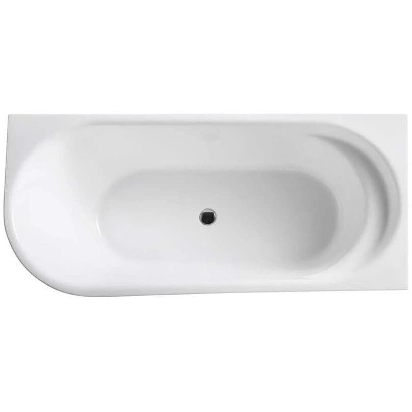 Ванна акриловая Vincea (Винчея) VBT-301-1500R, 1500х780х600, цвет белый, левая, слив-перелив в комплекте, хро, (без монтажного комплекта/ножек)
