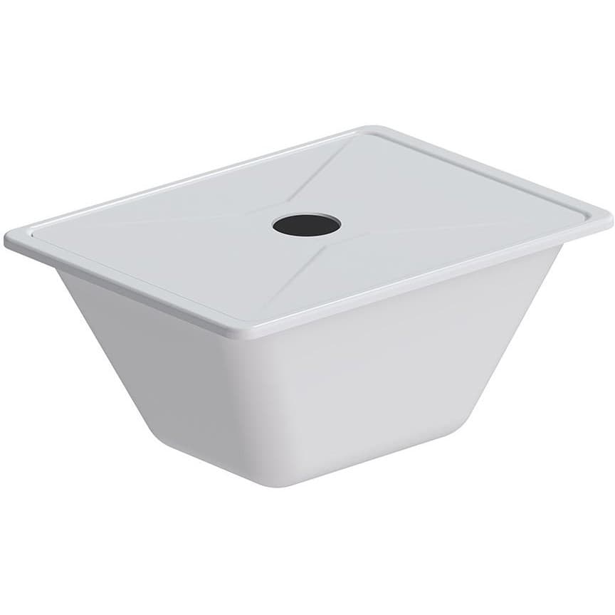 Контейнер с крышкой для ванны Am.Pm (Ам.Пм) Gem W90A-070-070W-C белый
