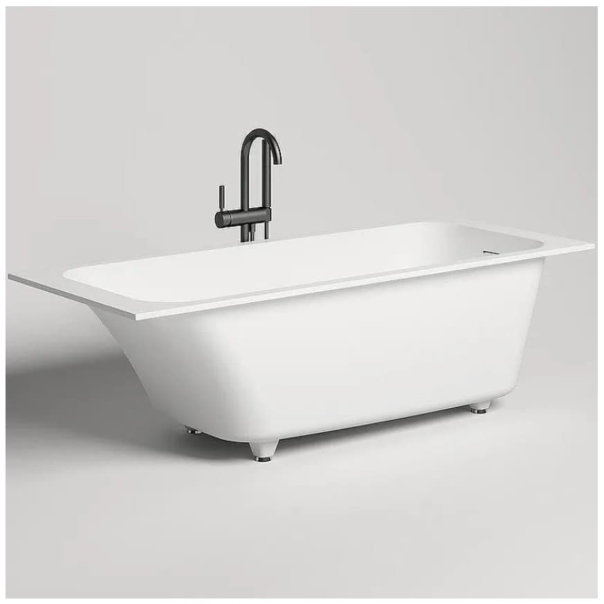 Ванна пристенная/встраиваемая Salini (Салини) Orlanda Axis Kit 1700х600х445 мм, 102121M, белый матовый
