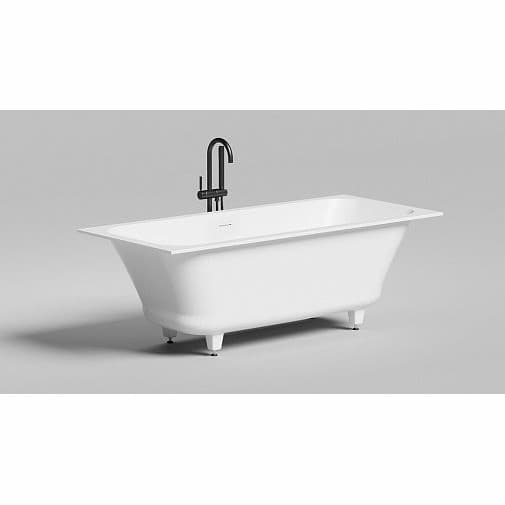 Ванна пристенная/встраиваемая Salini (Салини) Orlanda Axis Kit 1700х610х460 мм, 102127M, белый матовый