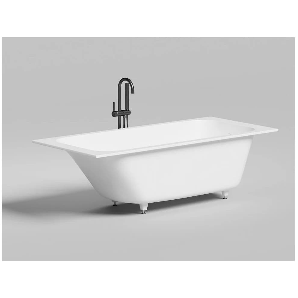 Ванна пристенная/встраиваемая Salini (Салини) Orlanda Axis Kit 1800х600х460 мм, 102122M, белый матовый