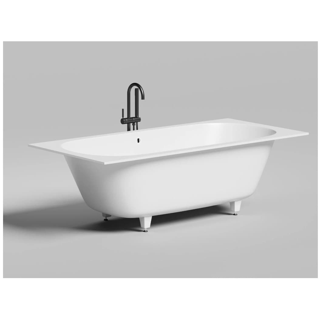 Ванна пристенная/встраиваемая Salini (Салини) Ornella 1900х610х480 мм, 103412G, белый глянцевий