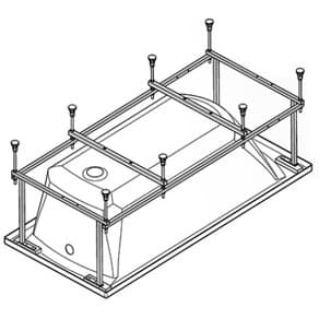 Монтажный комплект к ванне Santek (Сантек) КАЛЕДОНИЯ 170х75 арт. 1WH302392