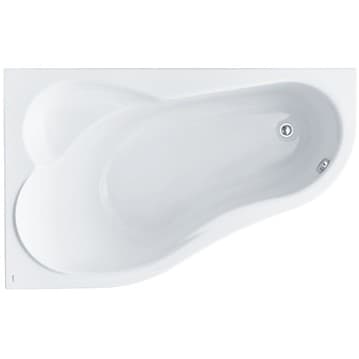 Ванна ассиметричная Santek (Сантек) акриловая ИБИЦА XL 1600х1000 мм белая левосторонняя арт. 1WH112036, (без монтажного комплекта/ножек)
