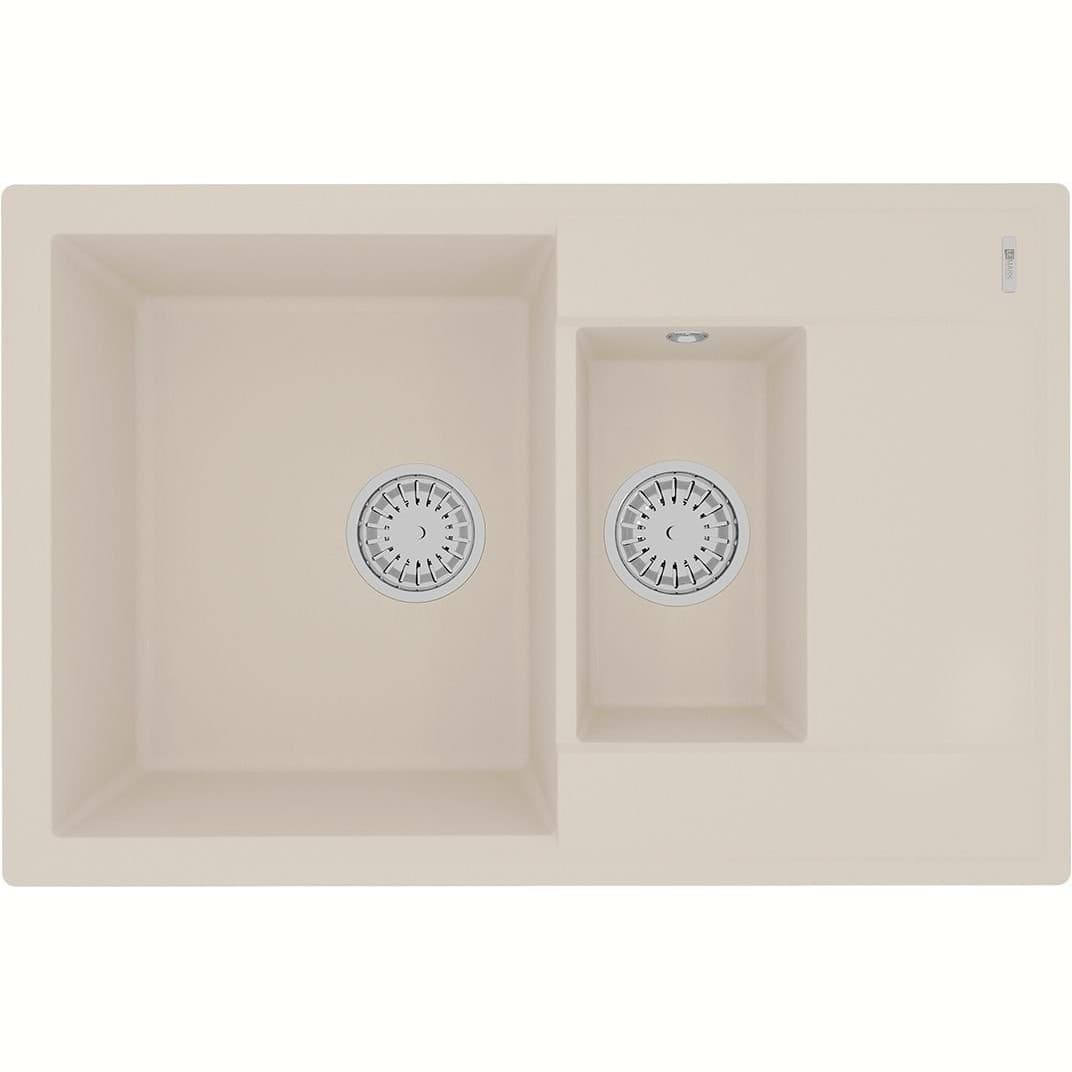 Мойка кухонная прямоугольная Lemark (Лемарк) Ramza 760 Шампань (9910042)
