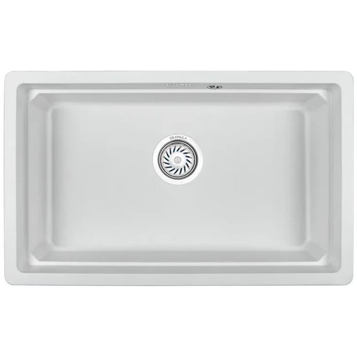 Мойка кухонная прямоугольная Granula (Гранула) Kitchen Space с ролл-матом и дозатором KS-7303U арктик