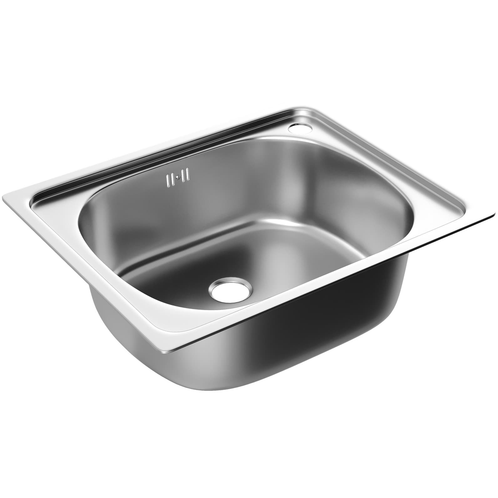 Мойка кухонная Домачи Равенна Ссик DCL 500*400 (6) 2T 50x40, сталь, встраиваемая сверху, нержавеющая сталь, Domaci