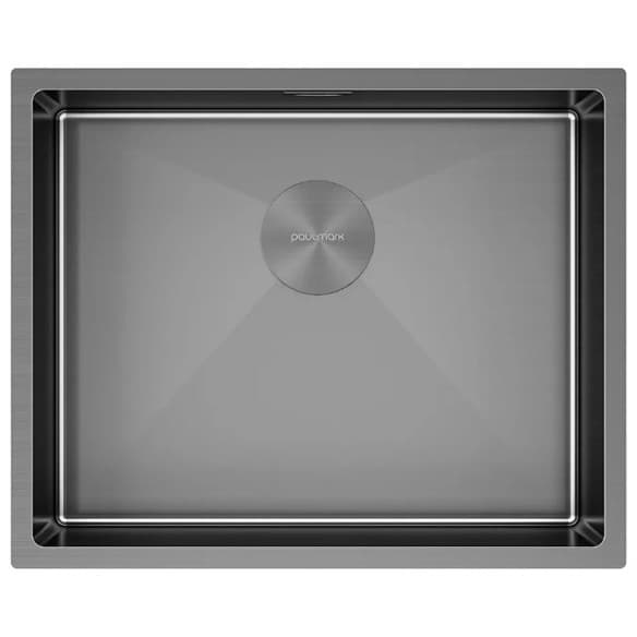 Мойка кухонная Paulmark (Паульмарк) Next 54 Uni вороненая сталь, PM215444-GM