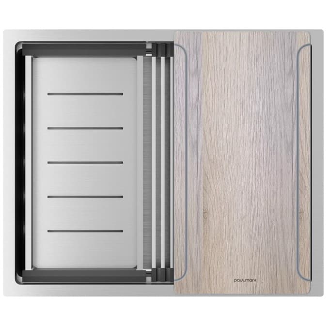 Мойка кухонная Paulmark (Паульмарк) Next-Multi Sink 54 Uni брашированная сталь, PM785445-BS