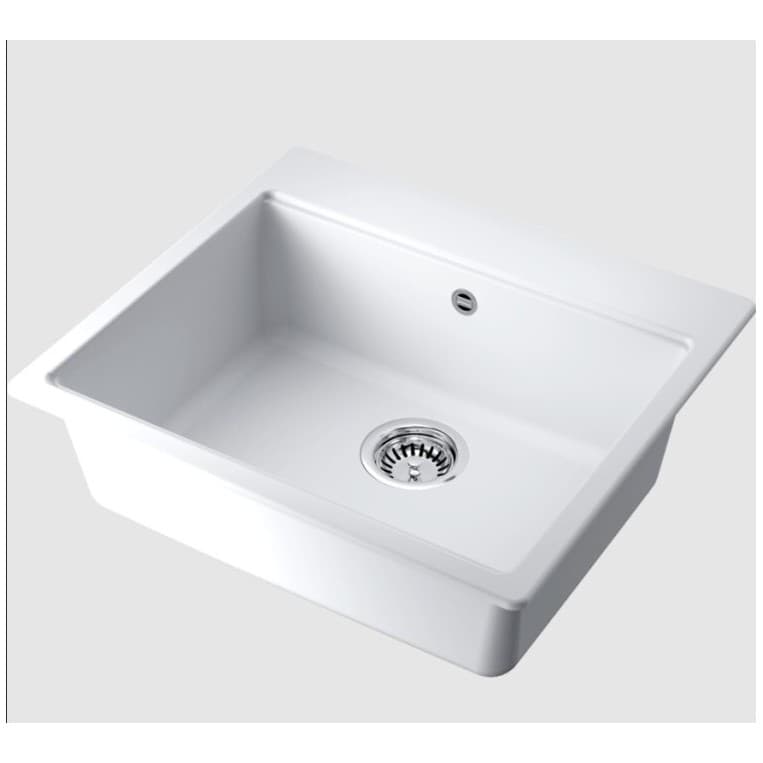 Мойка кухонная Омоикири Akari белая 570х510х197 мм 4997365, Omoikiri