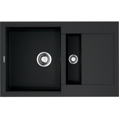 Мойка кухонная прямоугольная Omoikiri (Омойкири) Sakaime 78-2-BL Черный (4993114)