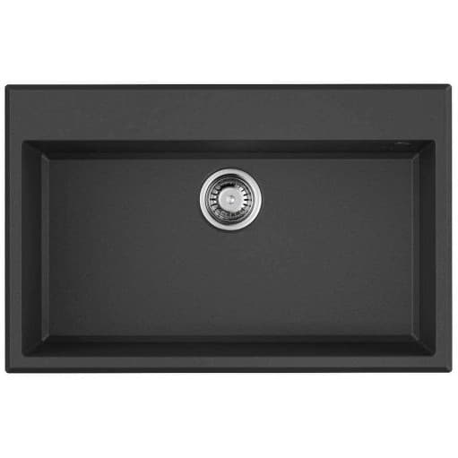 Мойка кухонная прямоугольная Omoikiri (Омойкири) Tedori 79-BL черный (4993948)