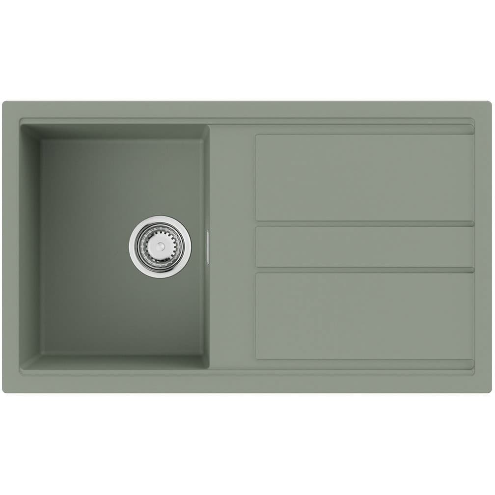 Мойка кухонная прямоугольная Omoikiri (Омойкири) Kitagawa 86-WG wind green (4993250)