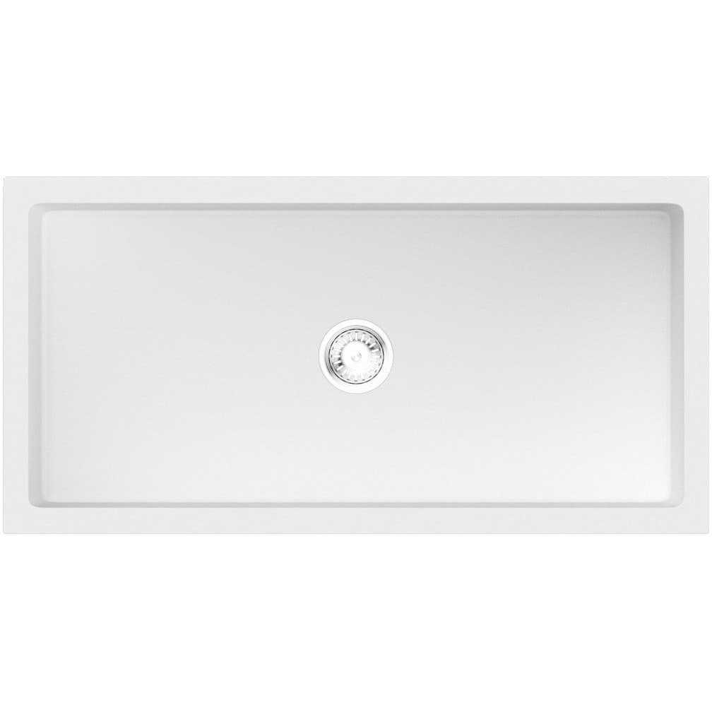 Мойка кухонная прямоугольная Omoikiri (Омойкири) Mikura 91-WH белый (4997086)