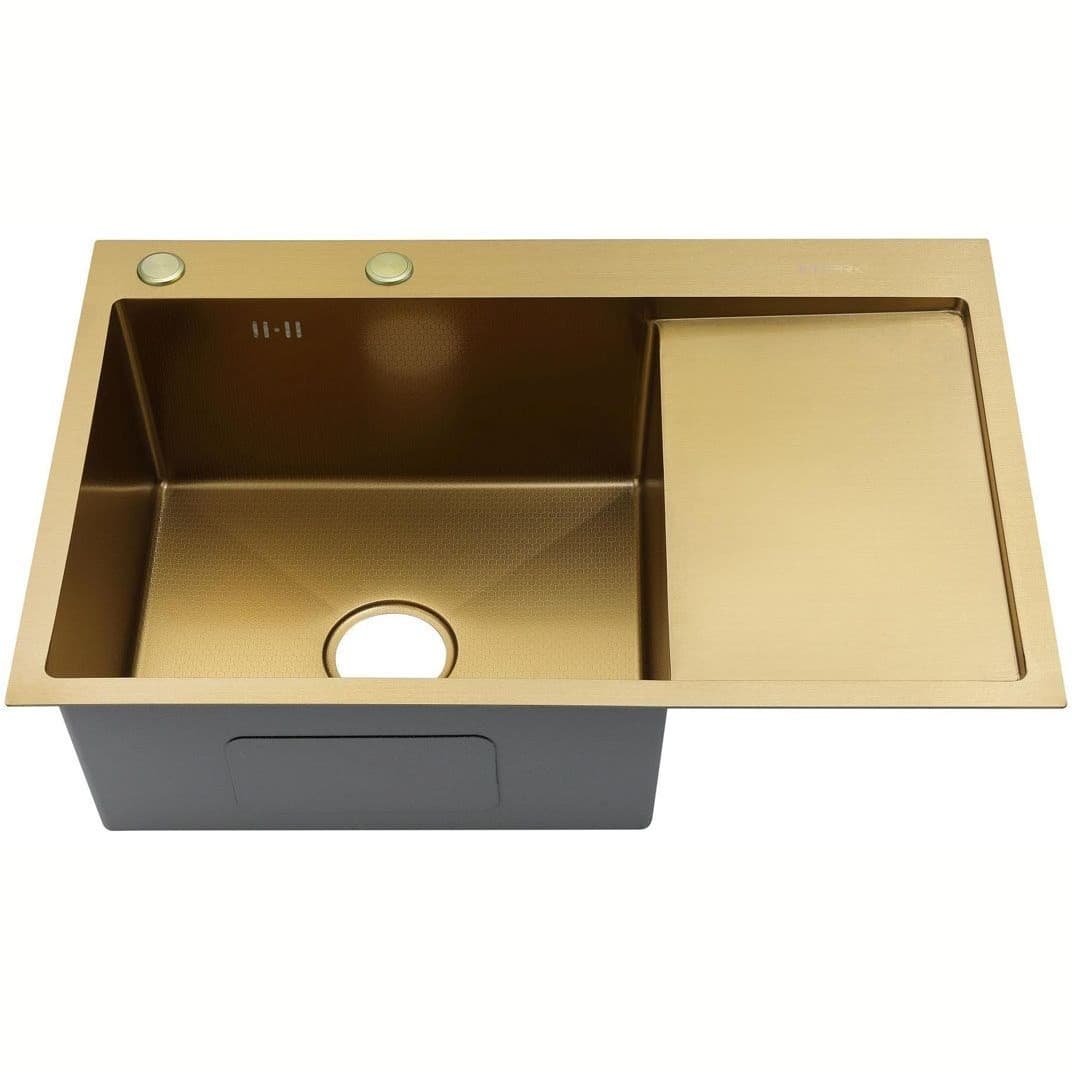 Мойка для кухни Fmark (Фмарк) FSC7550C-L, матовое золото