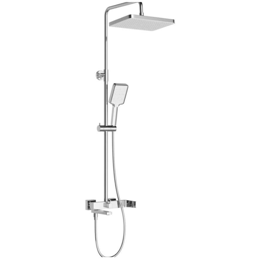 Душевая стойка BelBagno (Бельбагно) Ardente со смесителем и изливом, хром ARDENTE-VSCM-CRM