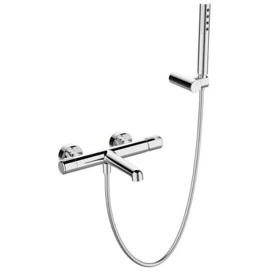 Смеситель для ванны и душа BelBagno (Бельбагно) Uno с ручным душем, шлангом и держателем, хром UNO-VASM/DFS-CRM