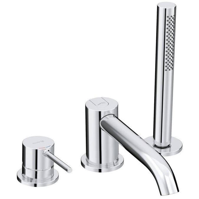 Смеситель для ванны Kludi (Клуди) Bozz 384480576 установка на борт, хром