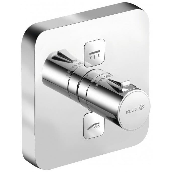 Смеситель для душа Kludi (Клуди) Push 389110538 скрытого монтажа,с термостатом, хром