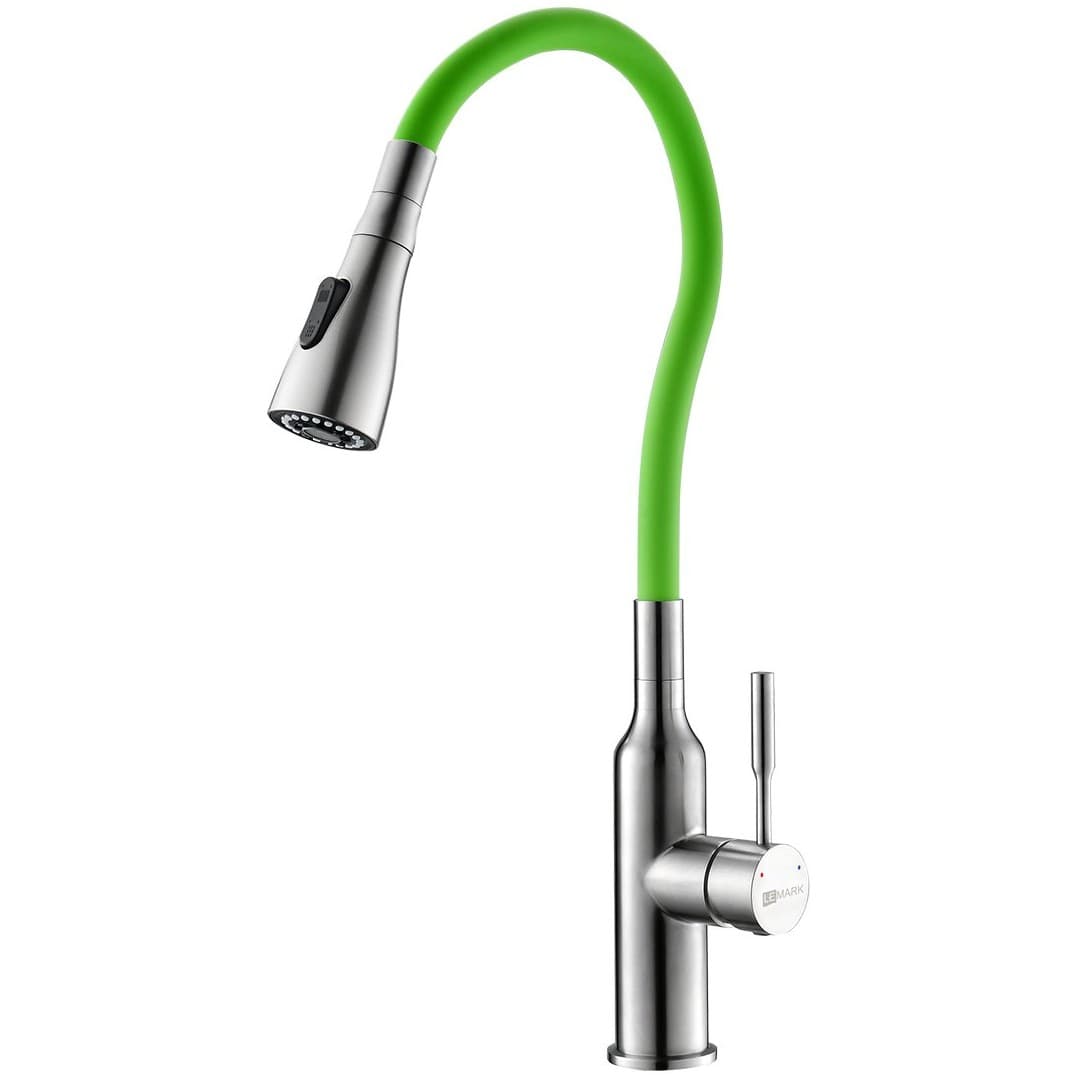 Смеситель для кухонных моек Lemark (Лемарк) Expert зеленый (LM5082S-Green)