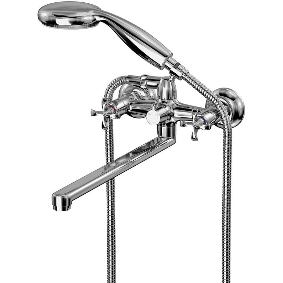 Смеситель для ванны Lemark (Лемарк) Flora LM0152C универсальный, хром