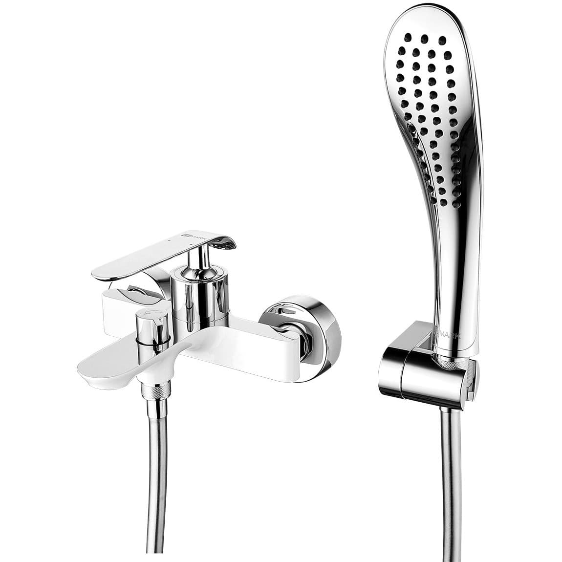 Смеситель Lemark (Лемарк) Melange для ванны (LM4934CW) белый,хром
