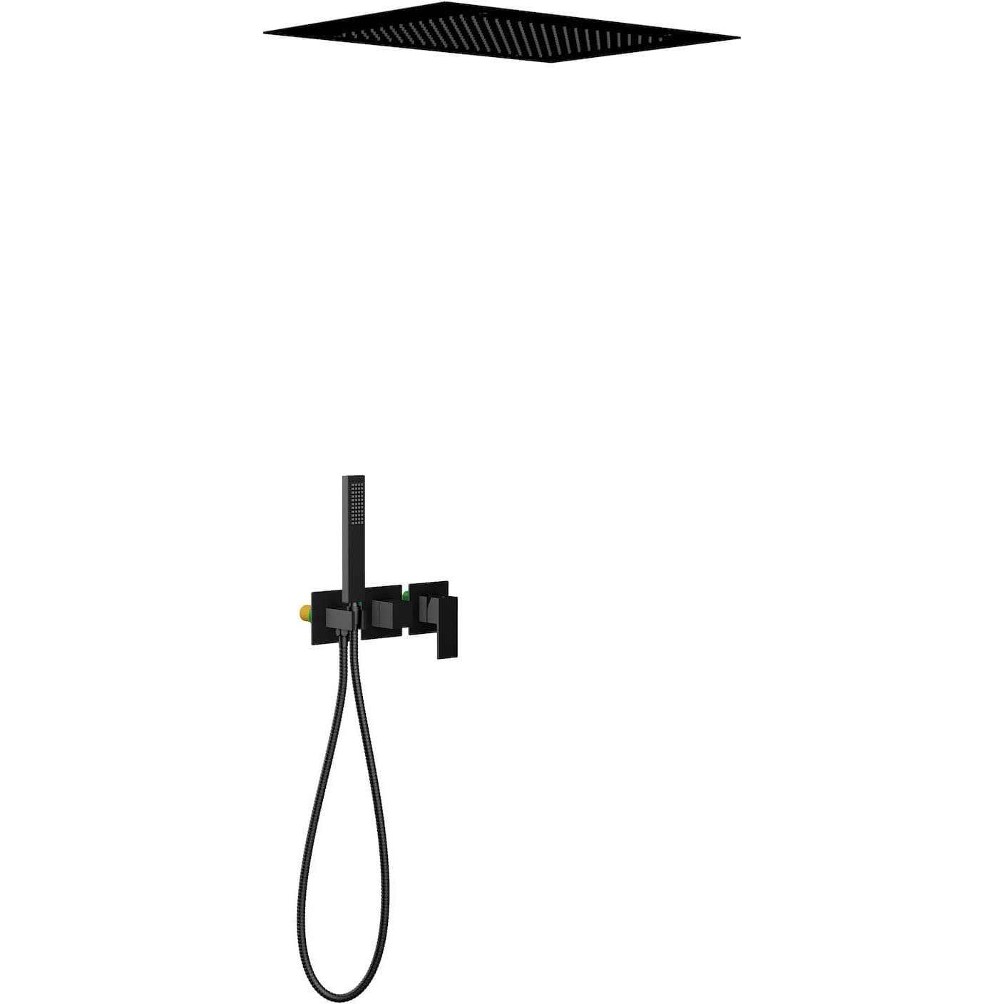 Душевая система Timo (Тимо) Selene (SX-2129/03SM) black для скрытого монтажа