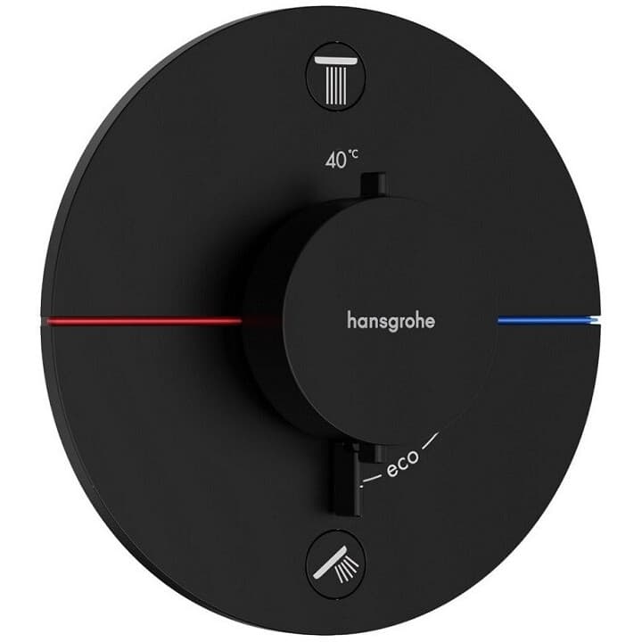 Смеситель для душа Хансгрое ShowerSelect Comfort S черный матовый 15554670, Hansgrohe