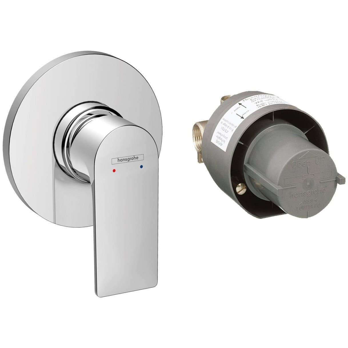 Смеситель для душа Hansgrohe (Хансгрое) Rebris E (внешняя и скрытая часть) 72658000 хром