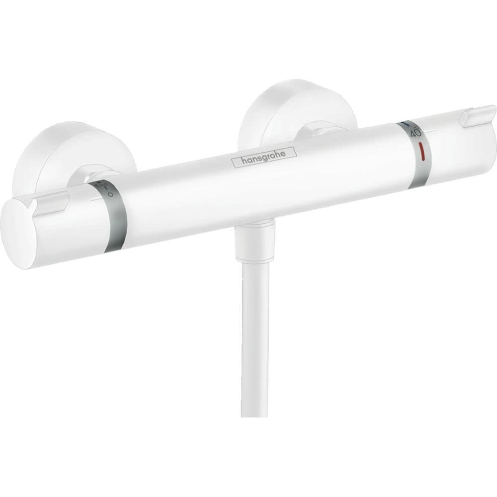 Термостат для душа Hansgrohe (Хансгрое) Ecostat Comfort 13116700, белый матовый