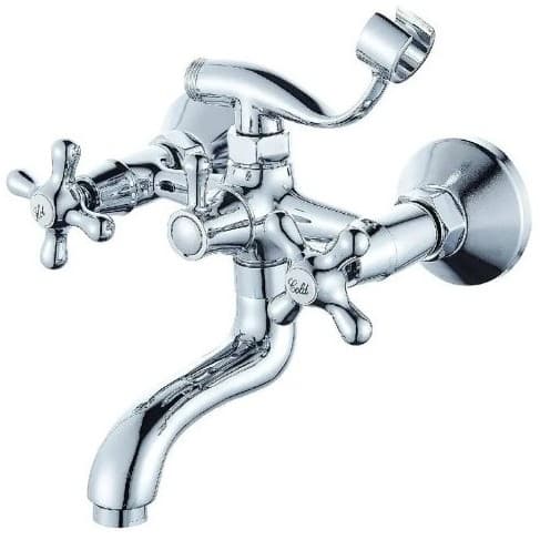 Смеситель Diadonna (Диадона) для ванны с коротким изливом монолитный D80-330314 хром