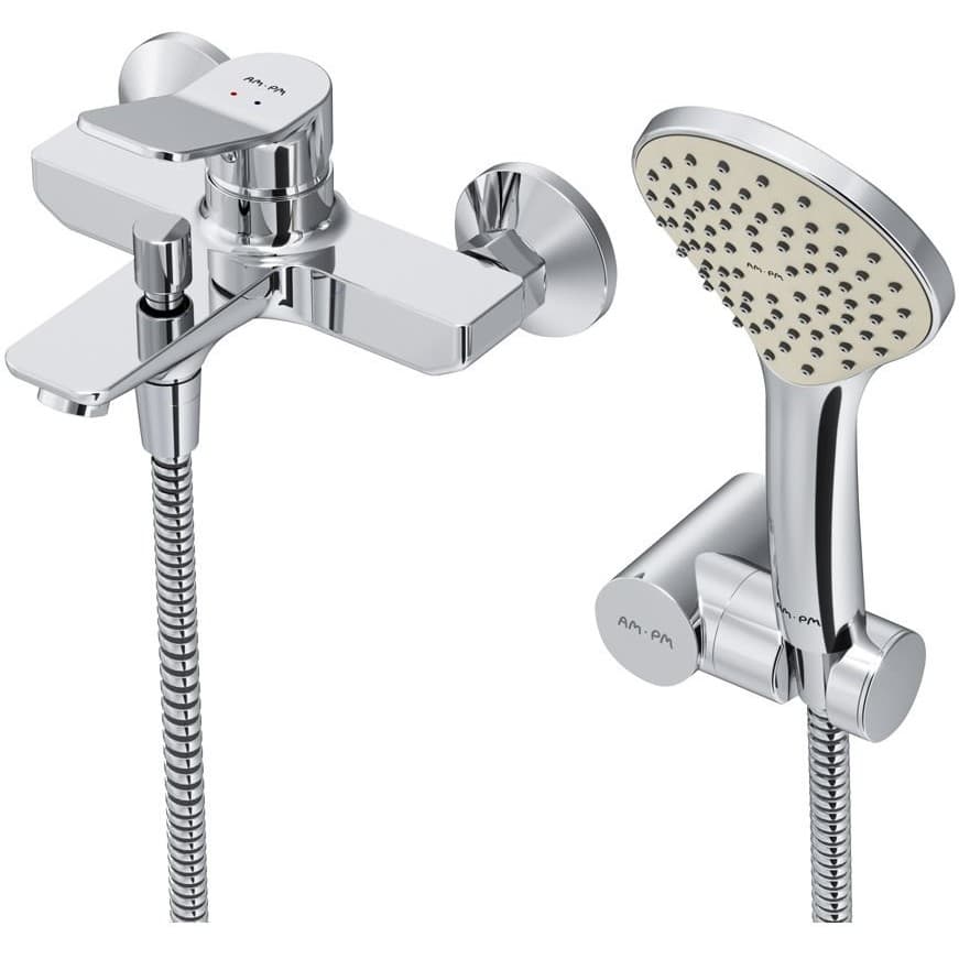 Смеситель для ванны и душа Am.Pm (Ам.Пм) X-Joy хром, душевой набор, F85A15000