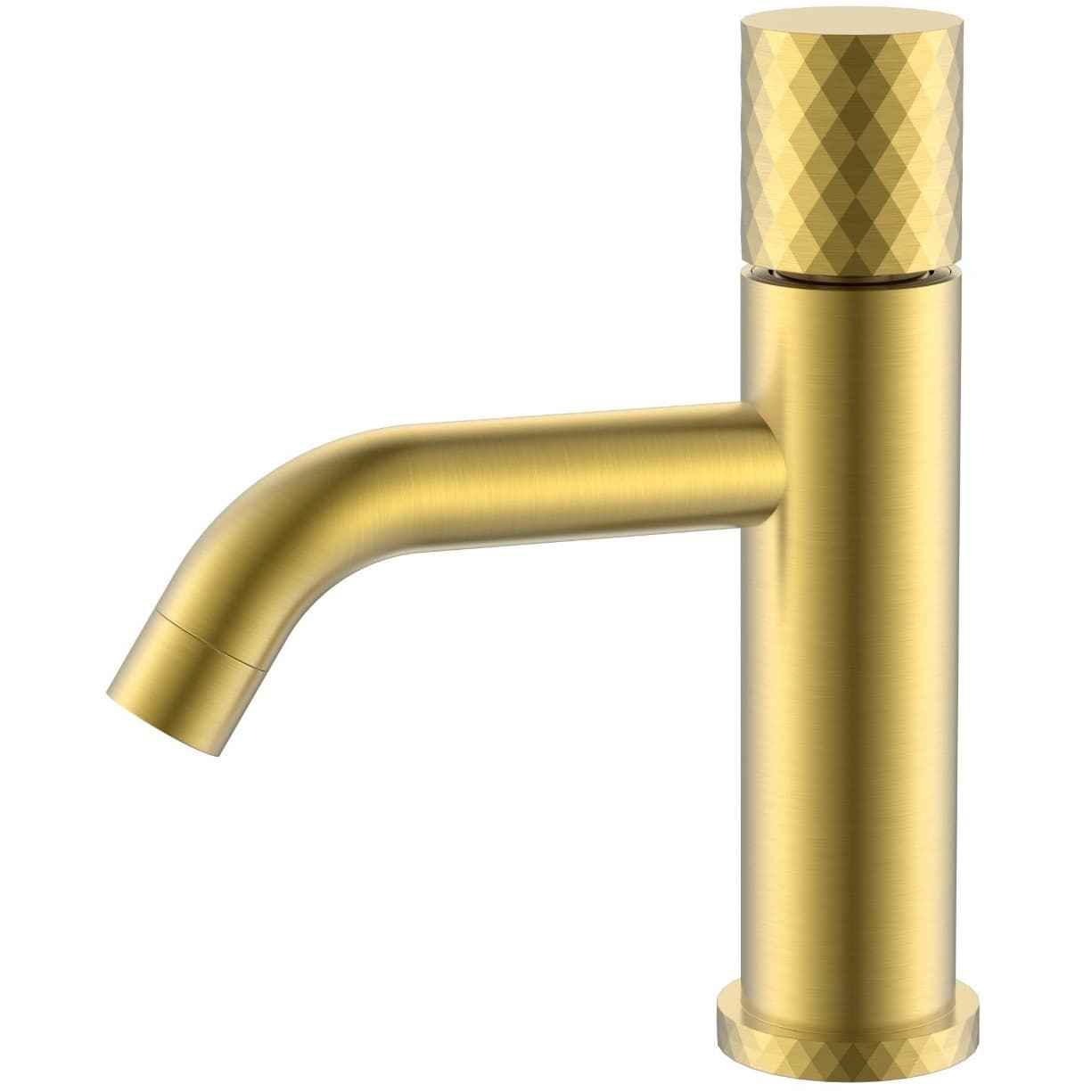Смеситель Богеме (Boheme) Stick для умыв. низ. Mat Gold низкий с ручкой Diamond 121-MG