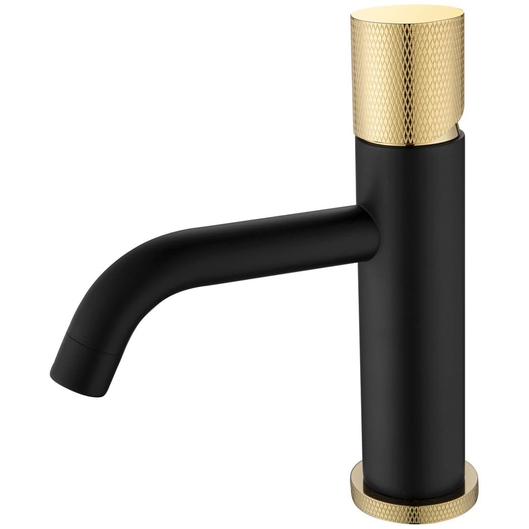 Смеситель Богеме (Boheme) Stick для умыв. низ. Black Touch GOLD Комплект 121-BG.2