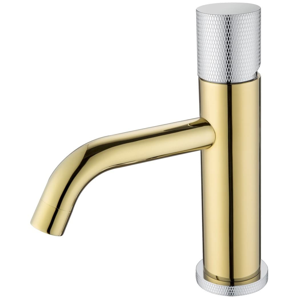 Смеситель Богеме (Boheme) Stick для умыв. низ. Gold Touch CHROME Комплект 121-GCR.2