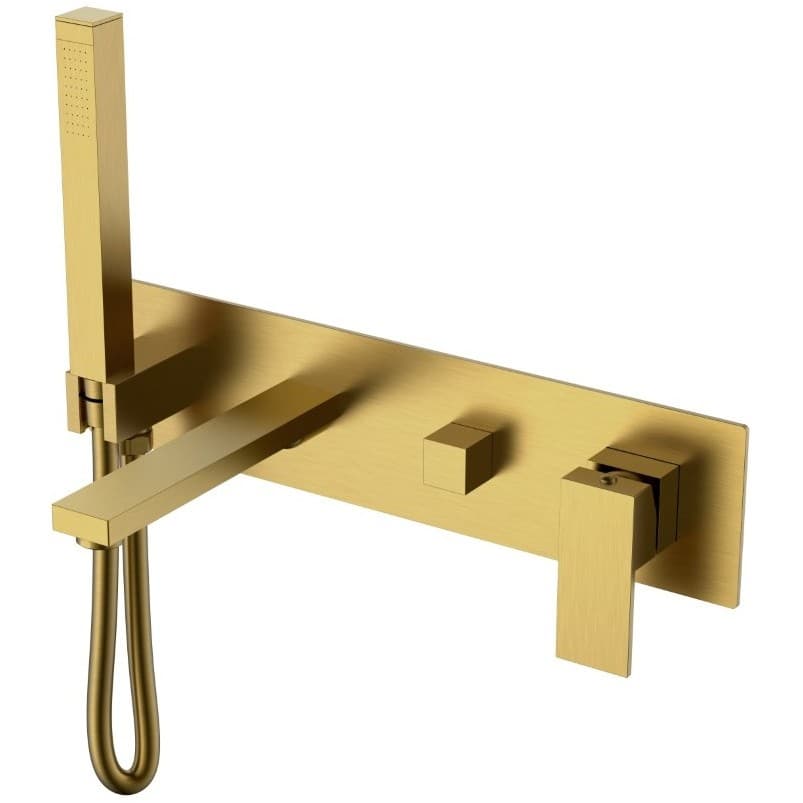 Смеситель Богеме (Boheme) для ванны встроенный Qubic Bronze 474-2-BR