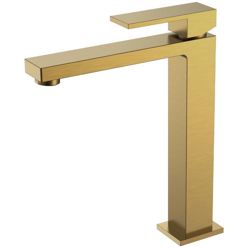 Смеситель Богеме (Boheme) для умывальника высокий Qubic Bronze 472-BR